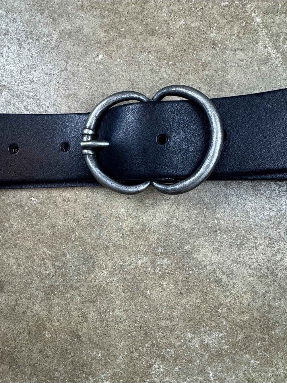 Women's Amsterdam Heritage “Vicky” Black Leather Belt Size: 90 (medium or 90cm)